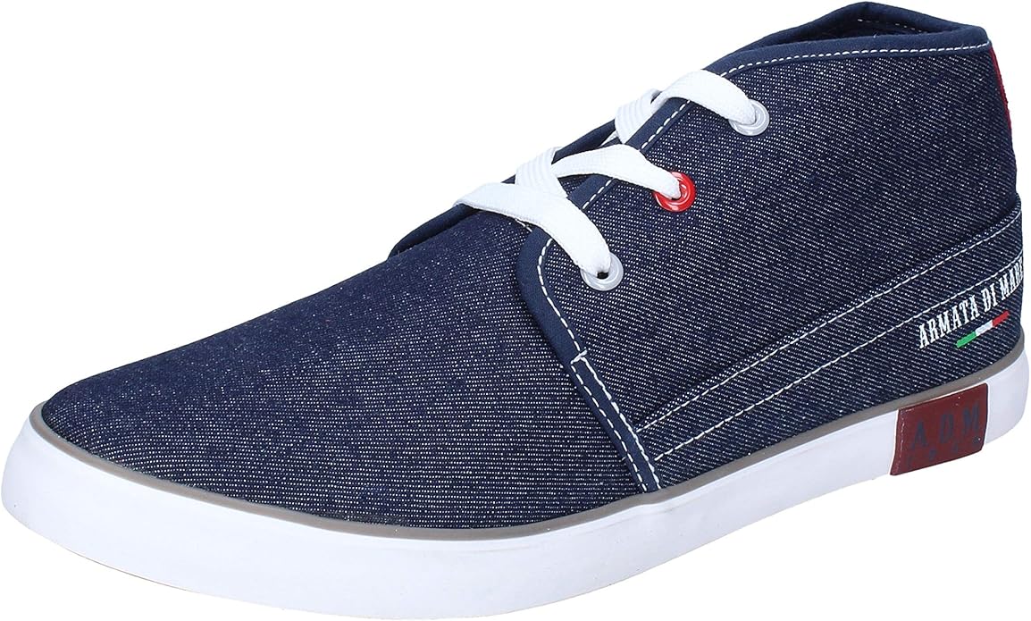 ARMATA DI MARE boots mens Canvas Blue Chukka