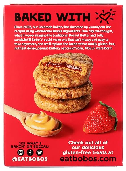 BOBOS OAT BARS BARS PB&JS STRAWBERRY 4PK 8.4 OZ