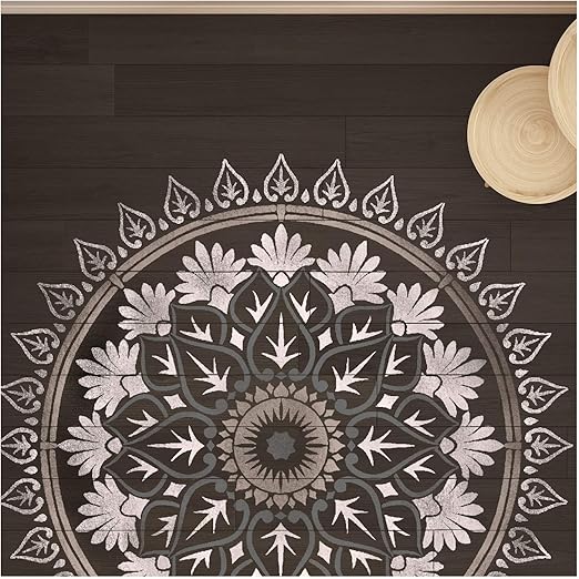Amazon Com Varanasi Mandala Wall Furniture Floor Stencil For