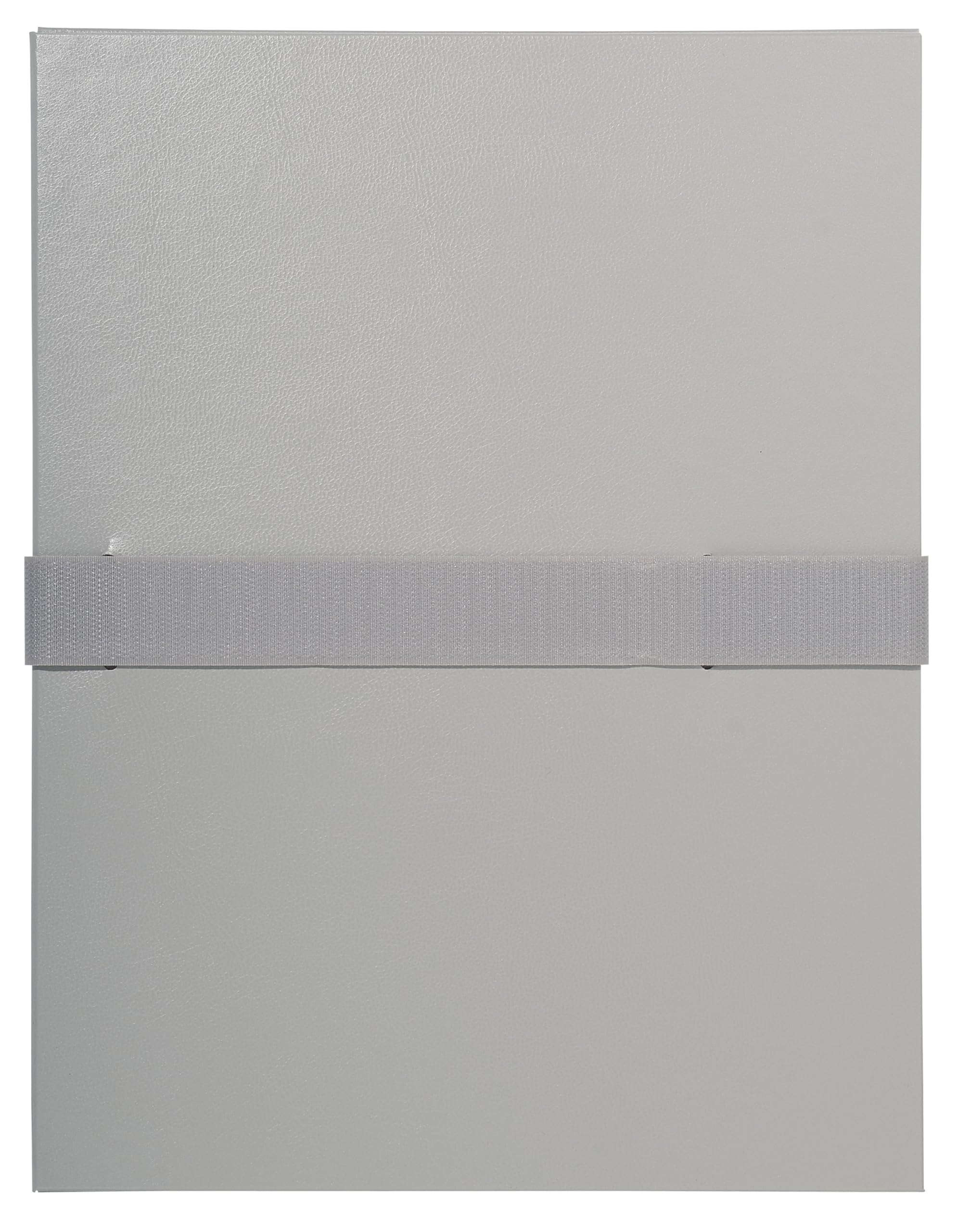 Exacompta - Ref 630E - Balacron Expanding Spine Folder - 240 x 320mm in Size, Suitable for Holding A4 Documents, Hook & Loop Strap Closure, Durable - Grey