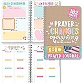 Hadley Designs Prayer Journal Notebook - Guided Prayer Journal for Woman, Daily Praying Journals for Women, Devotional Notebook and Spiritual Journals for Women, Christian Gift Set for Faith Journaling