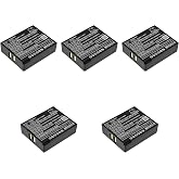 5 Pcs 810mAh Battery Replacement for Eartec Ultralite HUB Hub Systems LX600LI