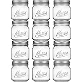 Mason Jars 10oz - 12Pack Glass Jars with Leak Proof & Food Grade Canning Jars for Spices, Dry Food Storage & DIY Crafts, Perfect for Home Cooks, Meal Prep, and Crafting Enthusiasts