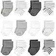 Hudson Baby Baby Girls' Cotton Rich Newborn and Terry Socks