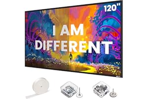 2024 New ALR Projector Screen - CGI-120 Fixed Frame Like & Wall Mounted - High Contrast 70% ALR High Brightness 2.7X Gain - 1