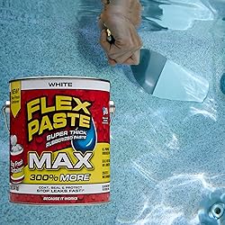 Flex Paste MAX, 12 lb Can, White, Waterproof
