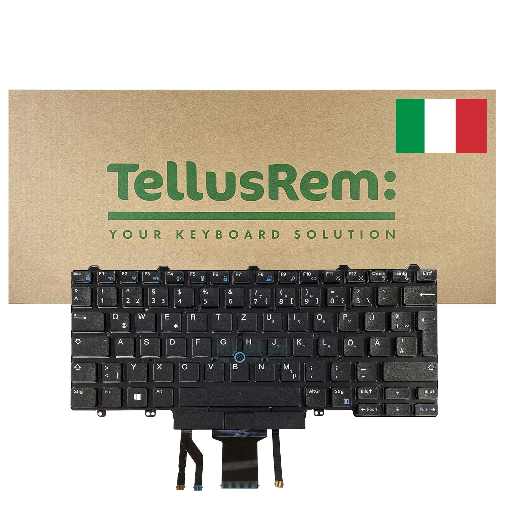 replacement Italian backlit keyboard for Dell Latitude E5450, Latitude E7450, Latitude E7470