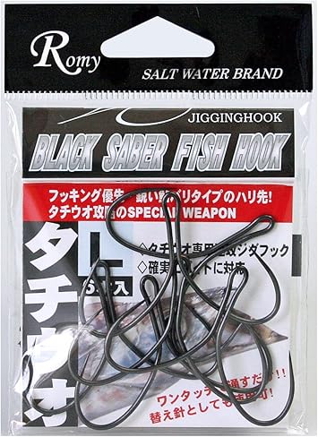 Amazon サーベルフィッシュフック L 6本入 タチウオ ジギングフック 釣り具 Romy フック 針 Amazon サーベルフィッシュフック L 6本入 タチウオ ジギングフック 釣り具 Romy フック 針