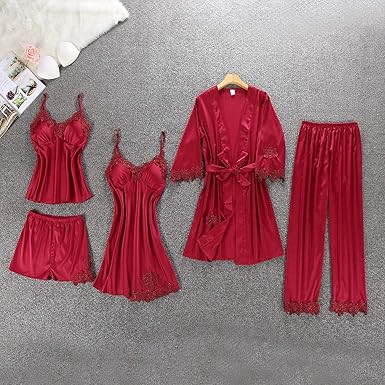 ladies silk satin nightwear