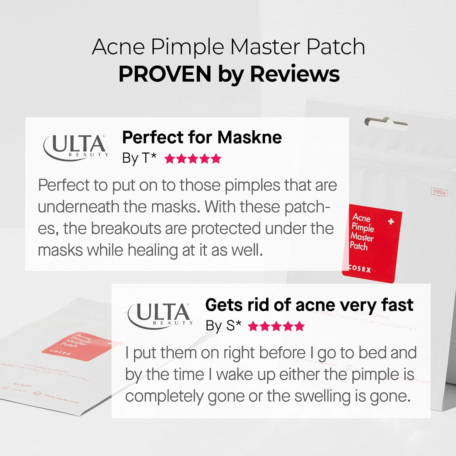 COSRX Acne Pimple Master Patch 96 Counts (24 Patches 4 Packs) | A.D.F. Hydrocolloid Dressing | Quick & Easy Treatment: Beauty