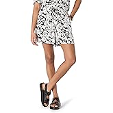 Amazon Essentials Women's High-Rise Relaxed-Fit Fluid Twill Pull-On Shorts (Shirt Sold Separately)