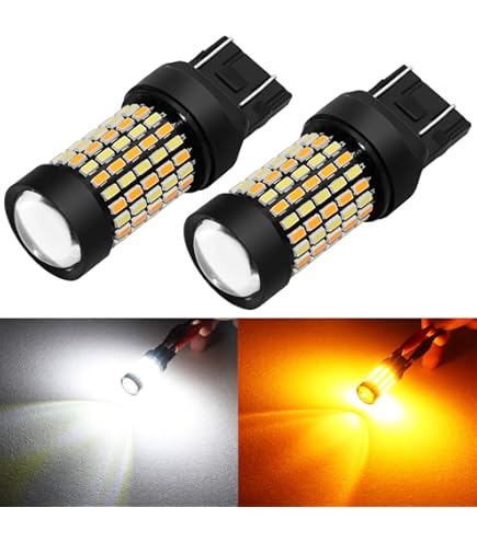 AUXLIGHT 7443 7444 992 T20 7443NA 7441 Switchback LED Bulbs 76SMD