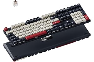 Keychron KJ5 Wireless Mechanical Keyboard, 2.4 GHz Bluetooth QMK 100% Layout RGB, Hot-swappable Brown Switch Compatible with 