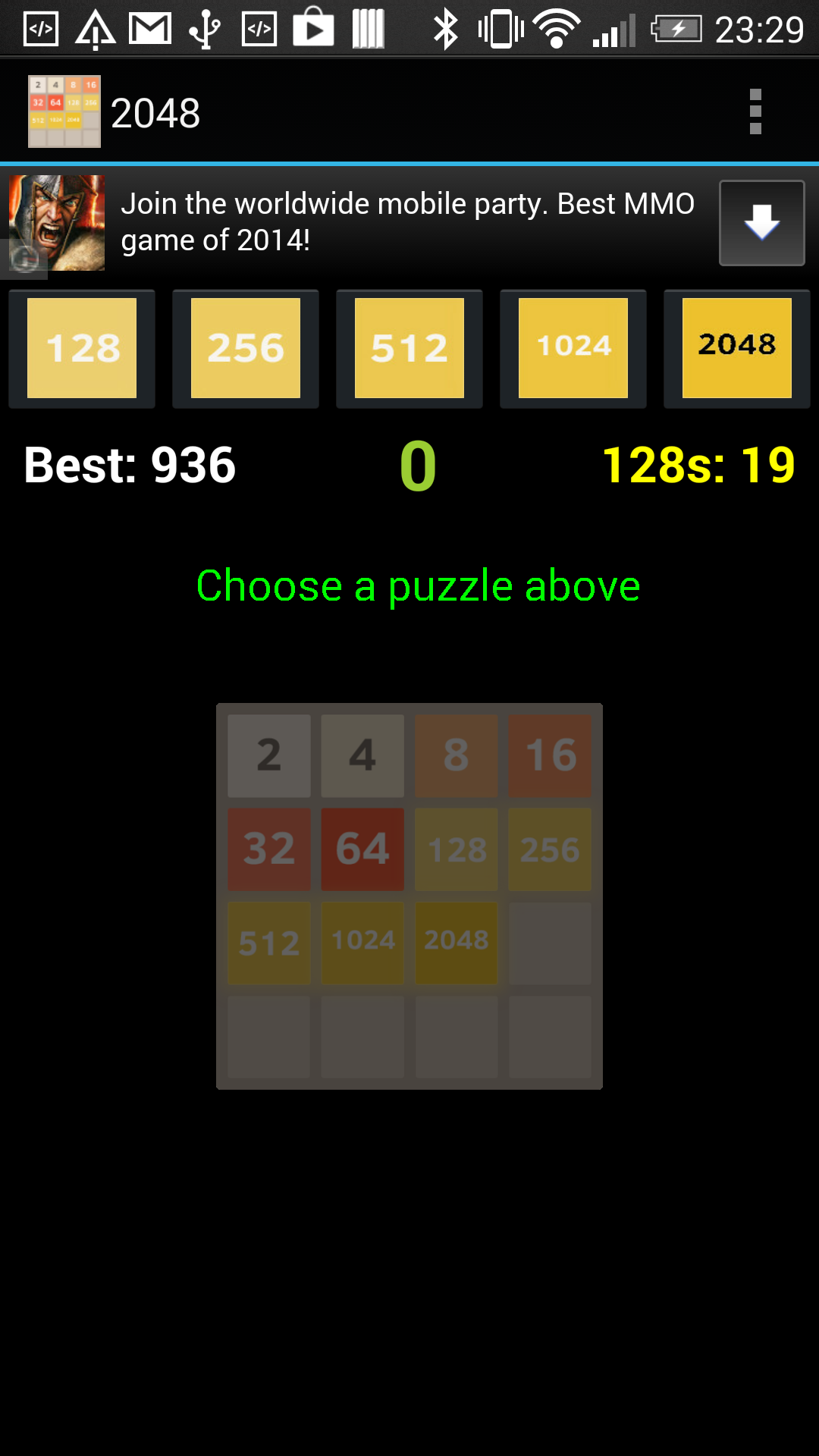 Amazon Com 2048 1024 512 256 128 Puzzles Appstore For Android