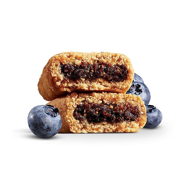 NATURE’S BAKERY GLUTEN FREE FIG BARS, BLUEBERRY, REAL FRUIT, VEGAN, NON-GMO, SNACK BAR, 1 BOX WITH 6 TWIN PACKS (6 TWIN PACKS)