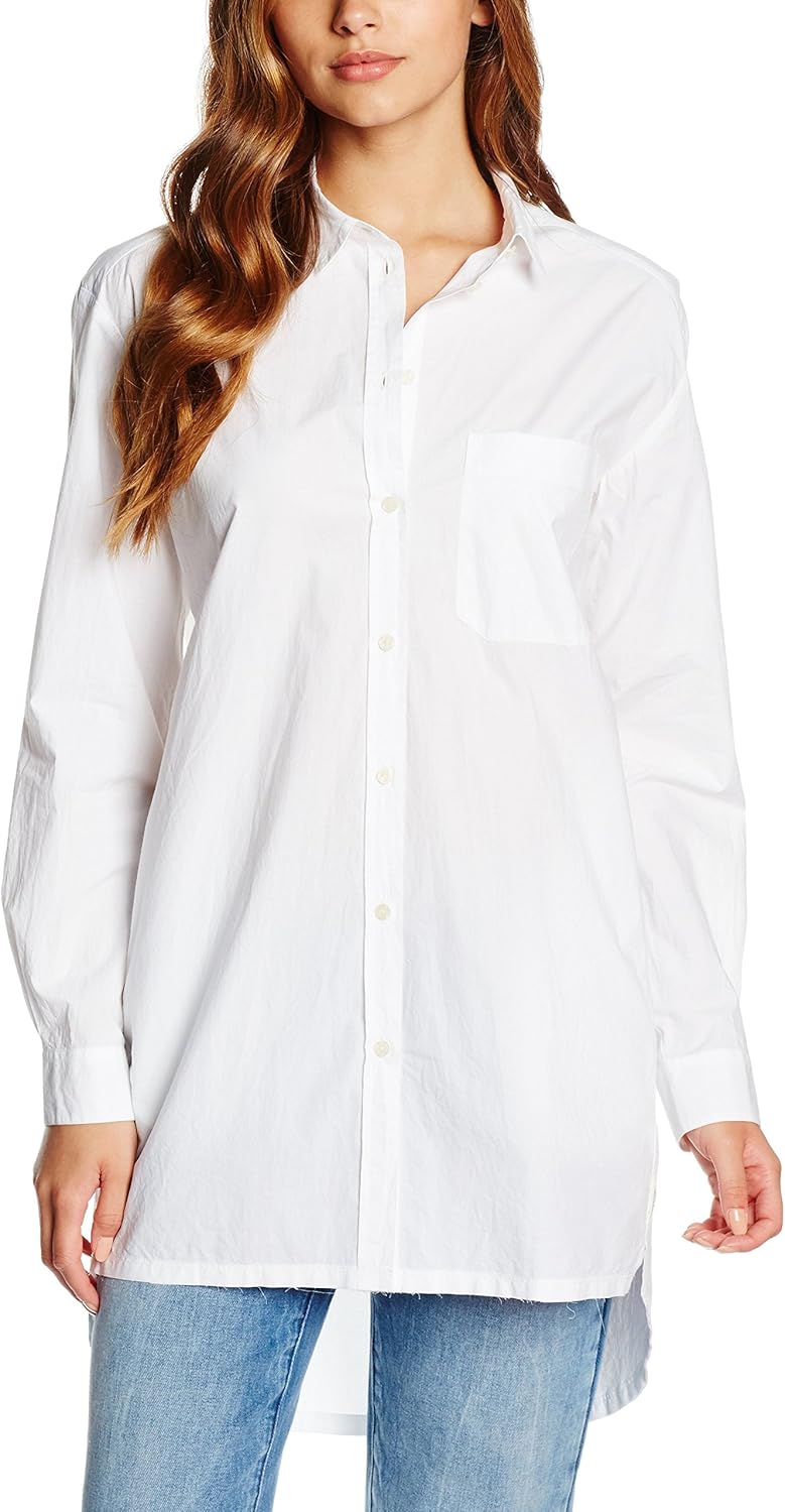 Marc O´Polo Denim Damen Bluse 647095142727, white 100, XS