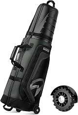 OutdoorMaster Golf Travel Bag with Wheels Hard Case Grey 54" 138 cm