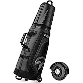 OutdoorMaster Golf Travel Bags for Airlines with Wheels and Hard Case Top, Protect Golf Clubs, Lightweight and Easy to Maneuver, Upgrade Version
