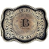 LOFART Personalized Western Belt Buckle for Men Custom Belt Buckles Men Personalized Cowboy Belt Buckles for Mens
