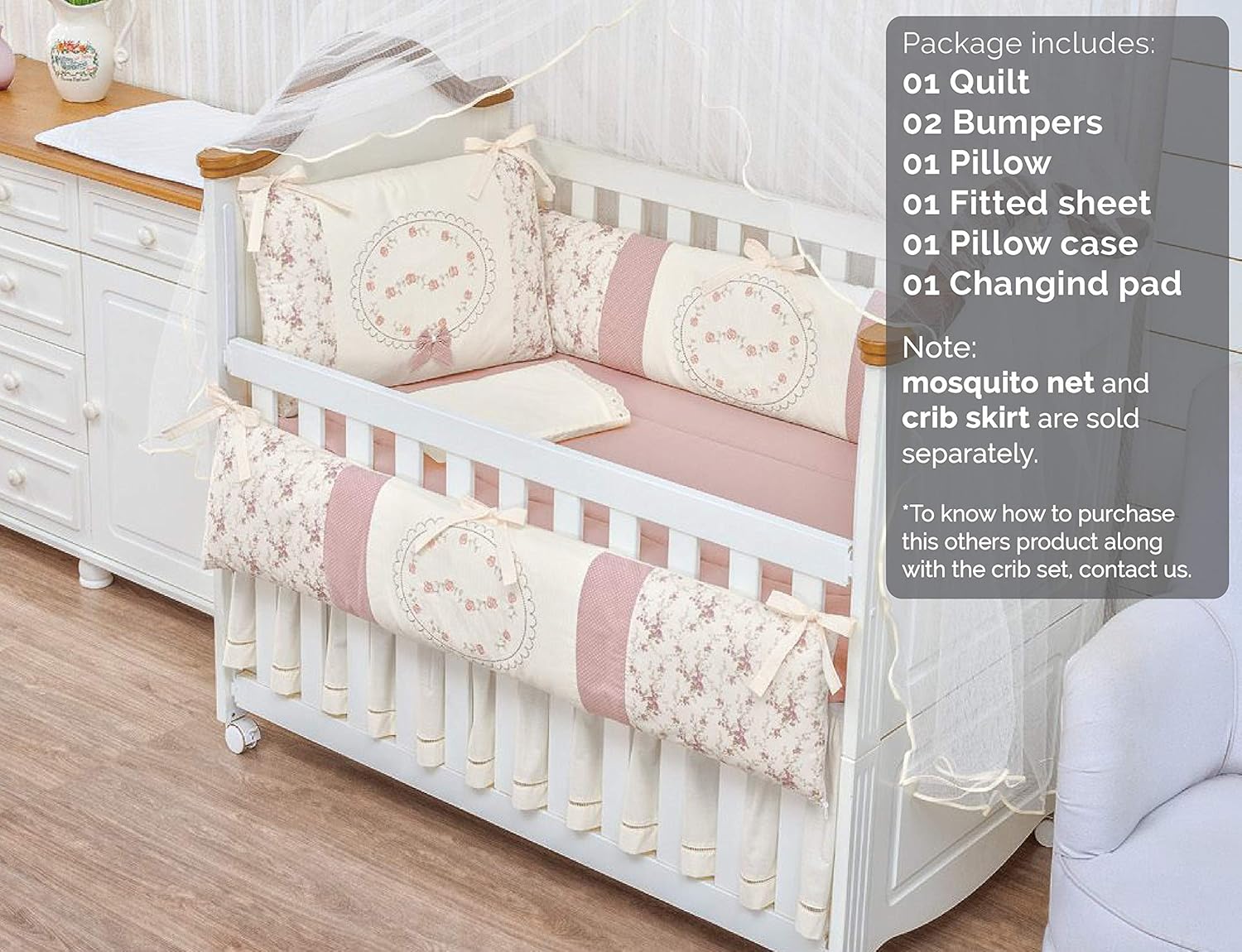 cot bed bedding and bumper sets