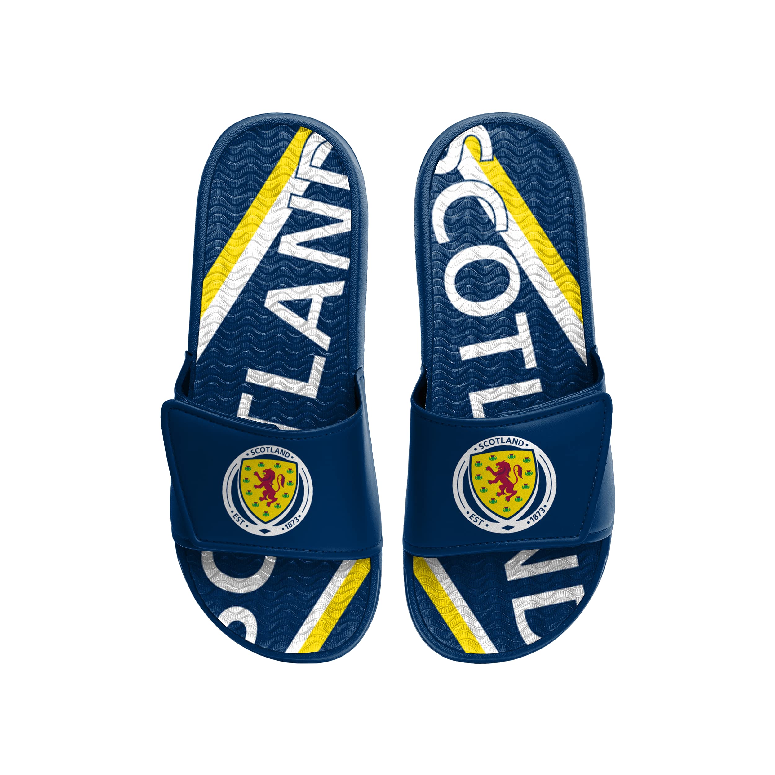 FOCO Scotland FC EPL Football Premier League Championship Mens Size 6/7 Pool Shower Sliders