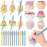 L1rabe Ice Cream Sticky Notes - 24 Set 100th Day of School Dessert Self-Stick Notepads with Pens Ribbons Back to School Awards Gift Sets for Kids Students, Small Memo Pads for Office Daily Supplies