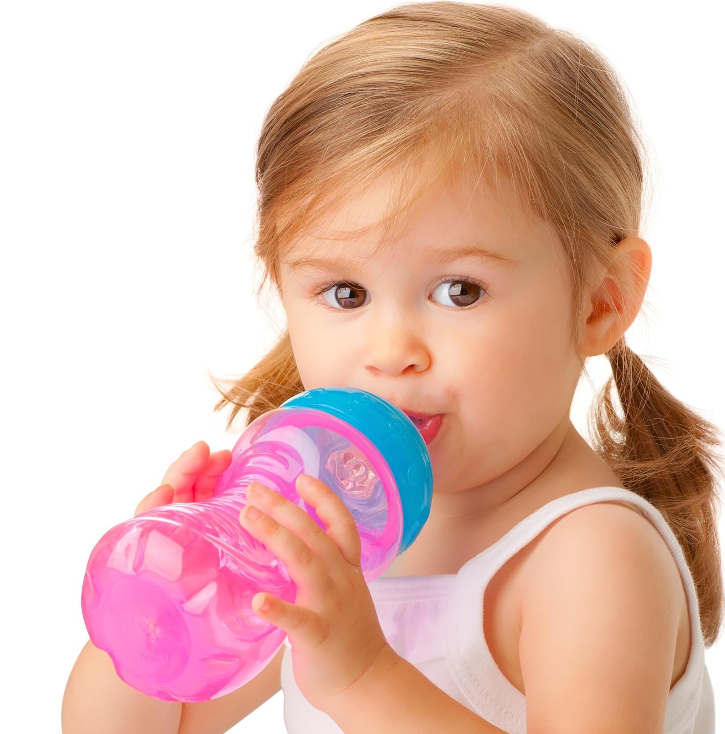 Nuby NoSpill Gripper Cup, Sippy Cup for Baby and Toddler, 10 Ounce