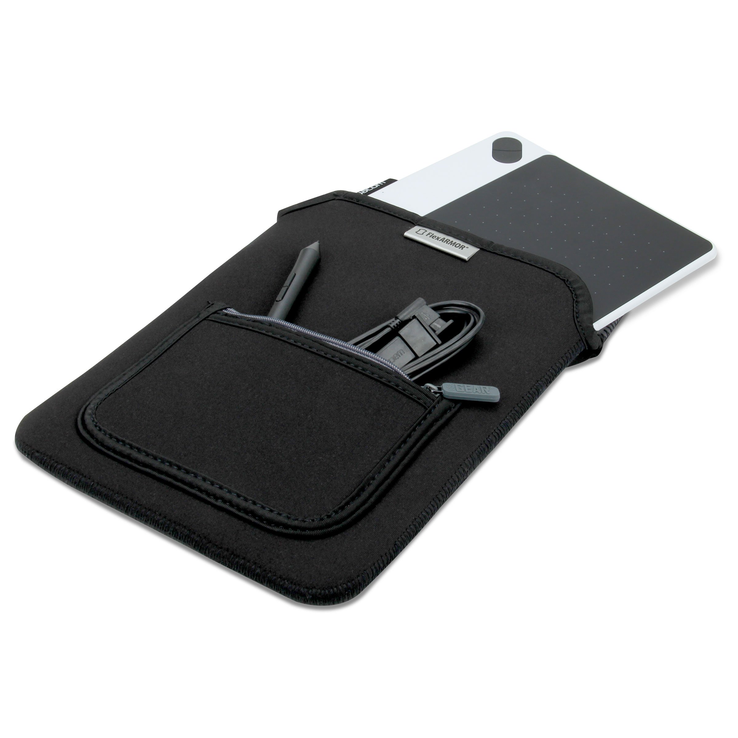 USA Gear Protective Neoprene Tablet Carrying Case Sleeve with Accessory Pocket - Compatible with Apple iPad Mini, Samsung Galaxy Tab S6 / Tab S6 Lite/Tab Active 2, Huawei MatePad Pro, & Many More!