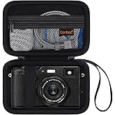 Canboc Carrying Case for Fujifilm X100VI/ X100V/ X100F/ X100S/ X-E5 Digital Camera, Zipper Mesh Pocket fit USB Cable, Black (Case Only)