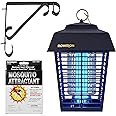 Flowtron Bug Zapper, 1/2 Acre of Outdoor Coverage with Powerful 15W Bulb & 5600V Instant Killing Grid, Electric Insect, Fly & Mosquito Zapper With Wall Mounting Bracket & Mosquito Attractant Cartridge