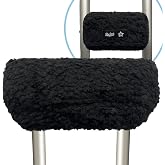SPRING SEAON Plush Memory‑Foam Crutch Underarm Pad &amp; Hand‑Grip Covers&ndash;Universal Fit, Breathable Moisture‑Wicking, Machine‑Washable Cushion for Crutches, Pain Relief &amp; Chafing Protection