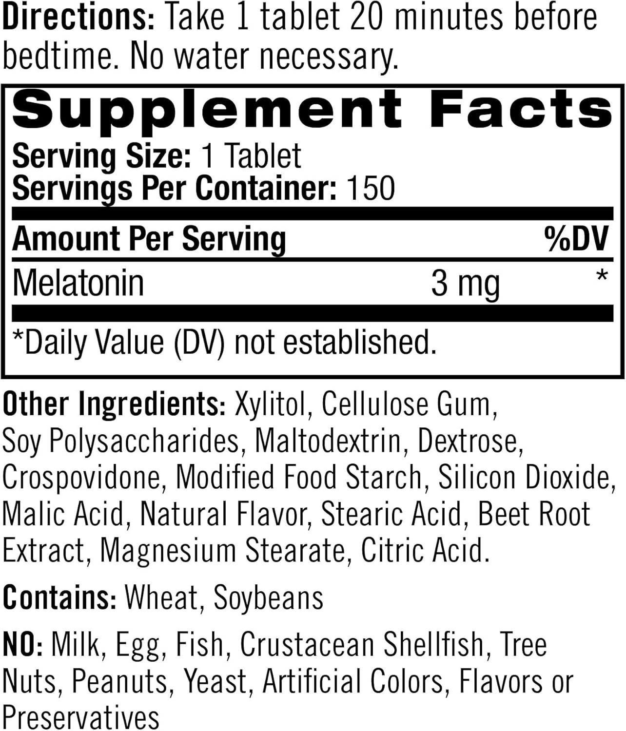 Natrol Melatonin Fast Dissolve Tablets, Helps You Fall Asleep Faster, Stay Asleep Longer, Easy to Take, Dissolves in Mouth, Faster Absorption, 3mg, 150 Count: Health & Personal Care