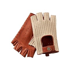 Hanotolo Fingerless Driving Gloves for Men– Soft
