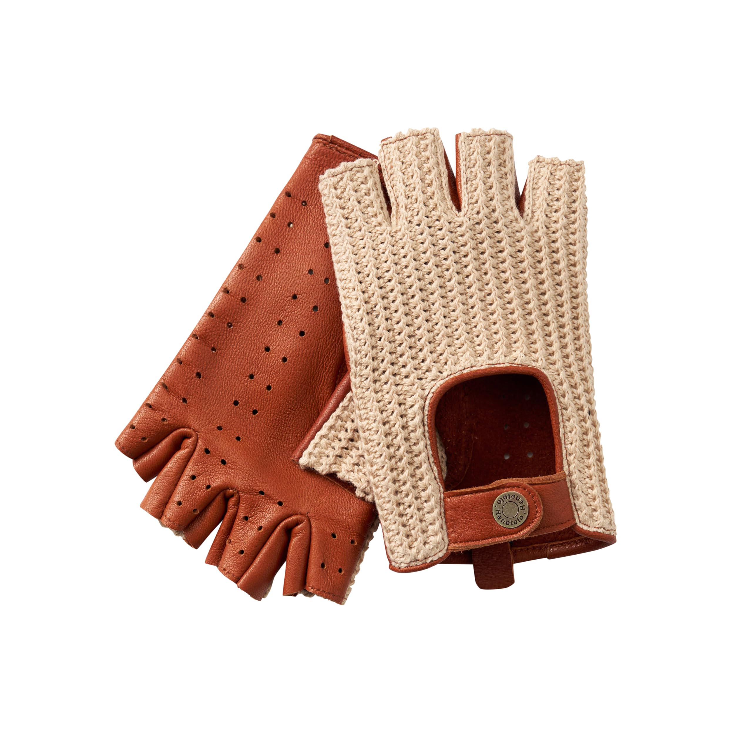Hanotolo Fingerless Driving Gloves for Men– Soft