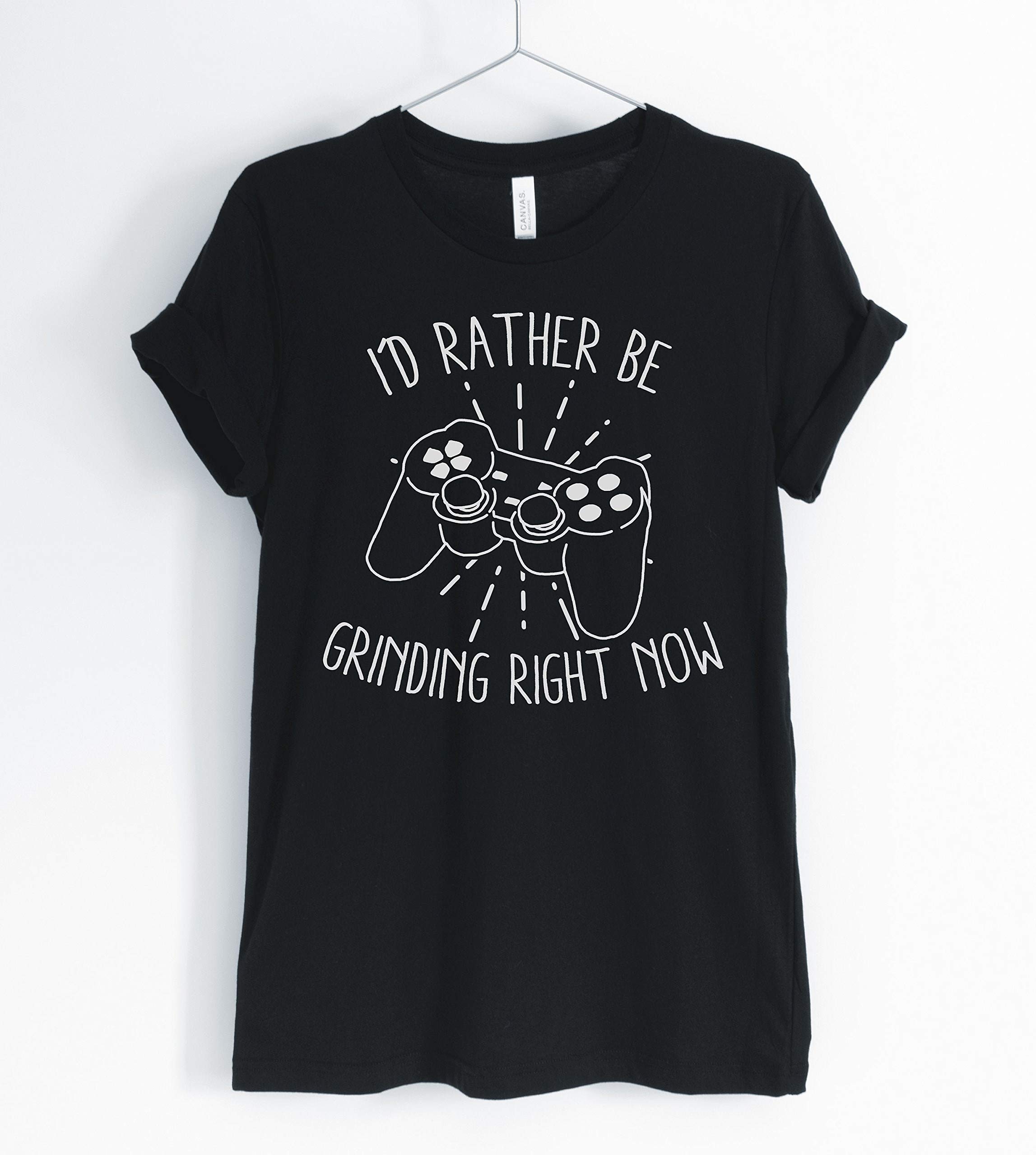 I'd Rather Be Grinding Right Now, Gamer Shirt, Funny Gaming Shirt, Video Game T-shirt, Gam