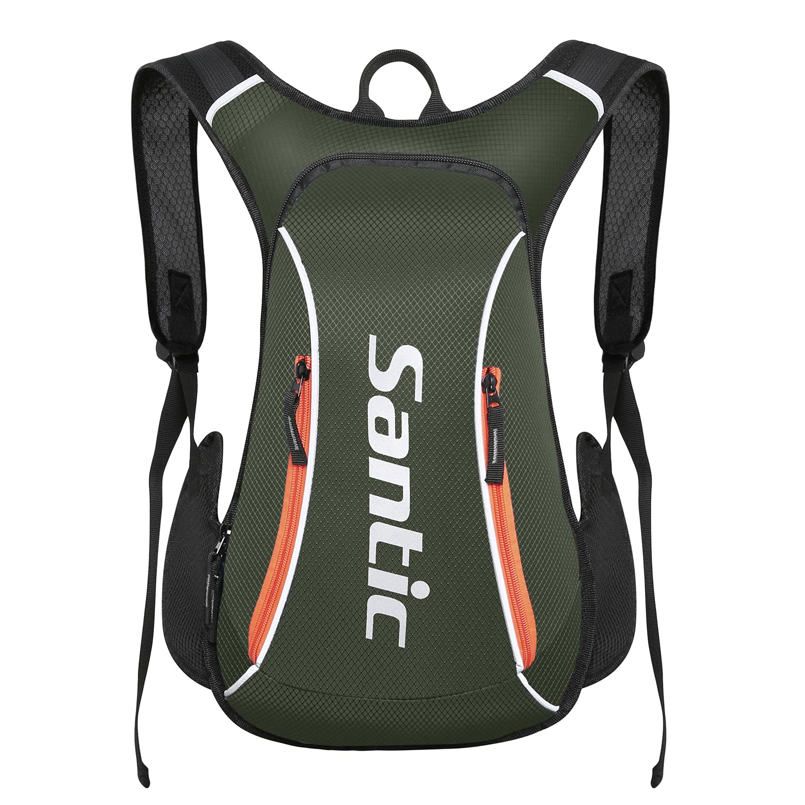 Santic Cycling Backpack 15L Cycling Bag Light Small Bike Bag Mountain Biking Backpack Dark Green