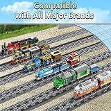 Etarnfly 60Pcs City Train Tracks 36 Straight 24 Flexible Compatible with All view 4