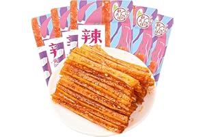 SXETBEAN Latiao Spicy Strip, 5 Packs Sweet and Spicy La Tiao, Delicious Spicy Sticks, Chinese Classic Snacks, Ԫ�������� (68g/2.39