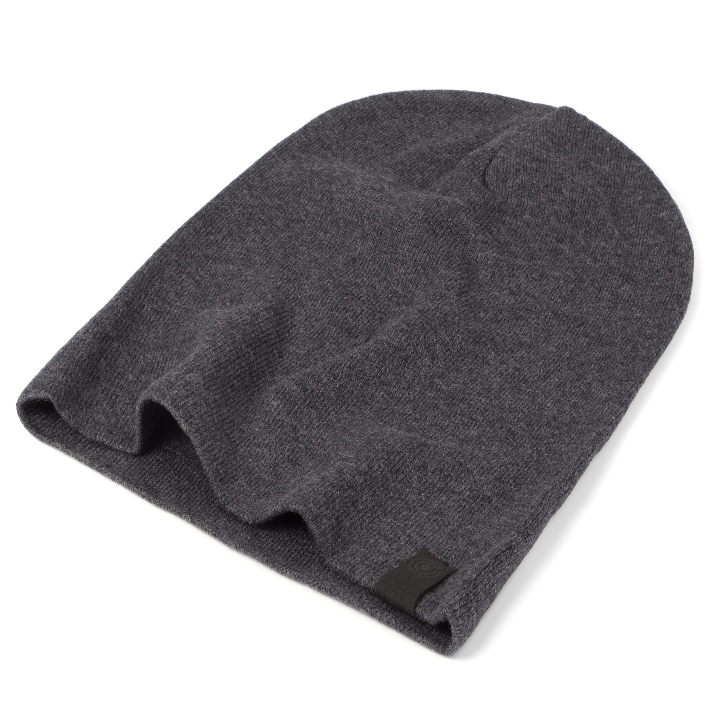Photo 1 of Revony Chemo Beanie Cap - Soft and Skin Friendly - 100% Cotton Dark Grey