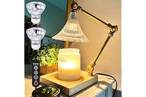 AONESY Candle Warmer Lamp, Adjustable Candle Warmer Lamp with Timer Remote, Farmhouse Bedroom Living Room Home Decor Gifts Flower Candle Warmer Lamp for Jar Candles with 2 Bulbs