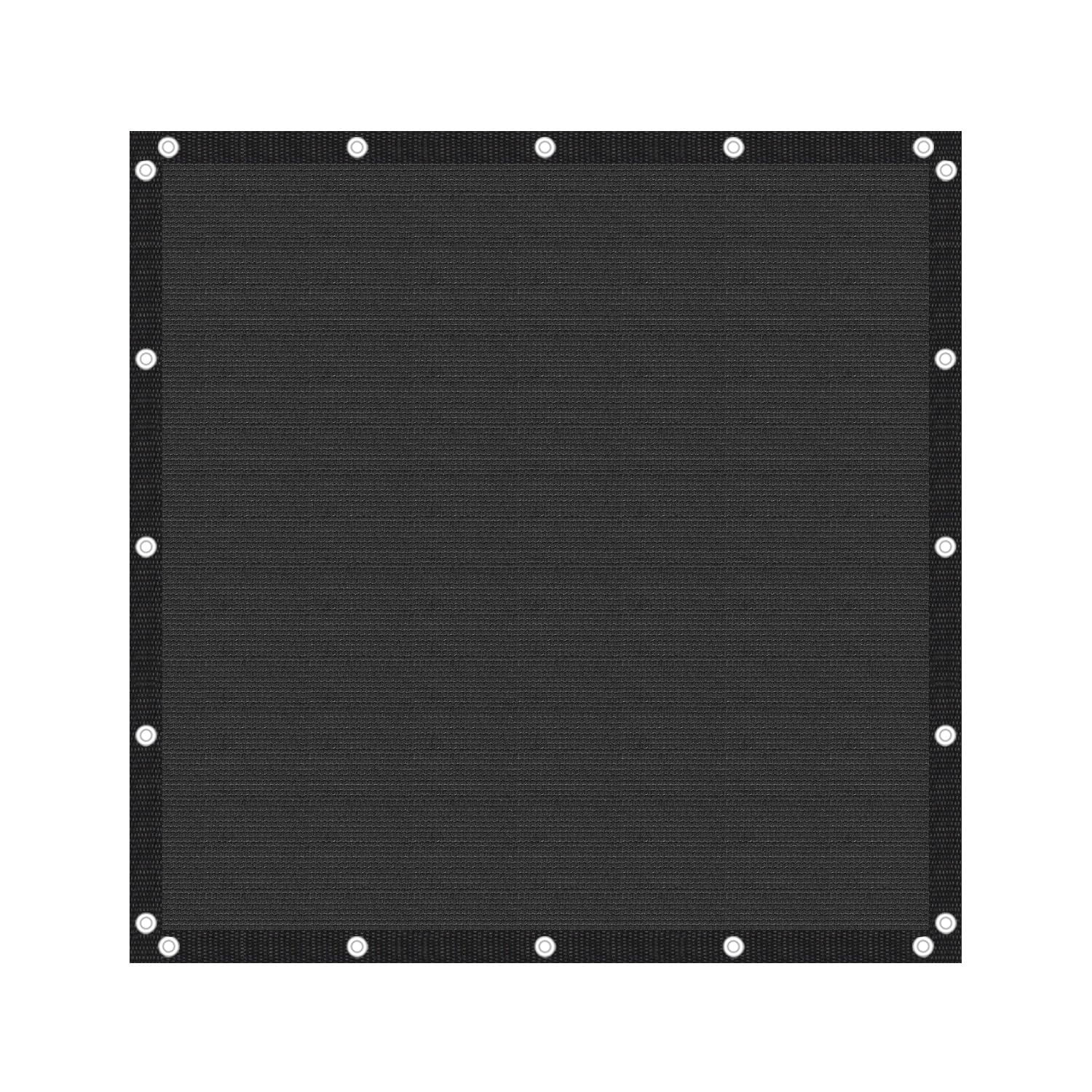 Photo 1 of VICLLAX Shade Fabric Sun Shade Cloth Privacy Screen with Grommets for Patio Garden Pergola Cover Canopy Carport 8x8 FT, Graphite