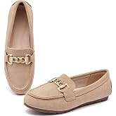 ABEJOJO Women's Loafer Shoes, Comfortable Slip on Casual Flat Penny Shoes for Walking, Driving, Dressy