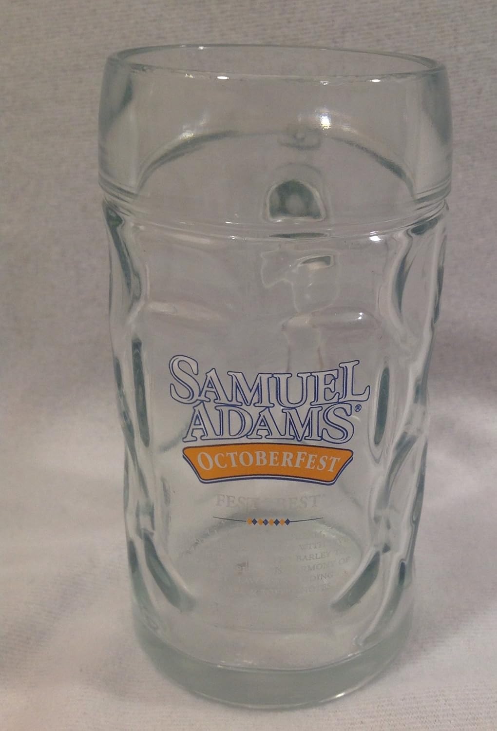 Samuel Adams Octoberfest .5 Liter Beer Mug Beer Glasses