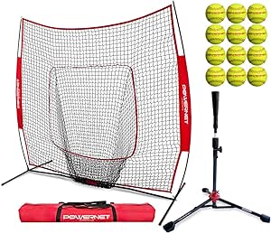 Amazon.com : PowerNet Baseball Softball Practice Net 7x7 with Travel