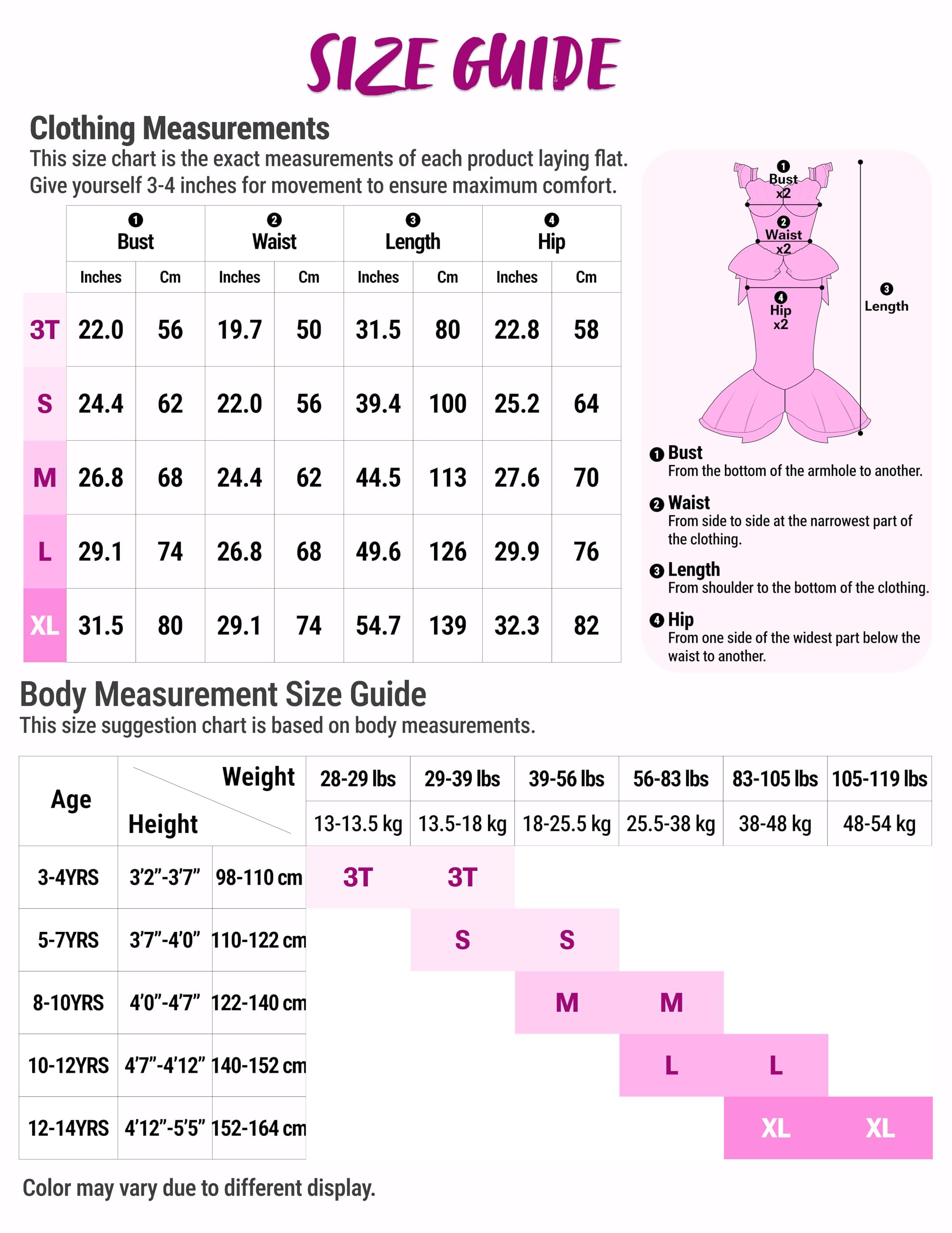 Spooktacular Creations Halloween Mermaid Costume for Girls, Little Mermaid Dress, Princess Dress Up for Girls 4-6 for DressUp