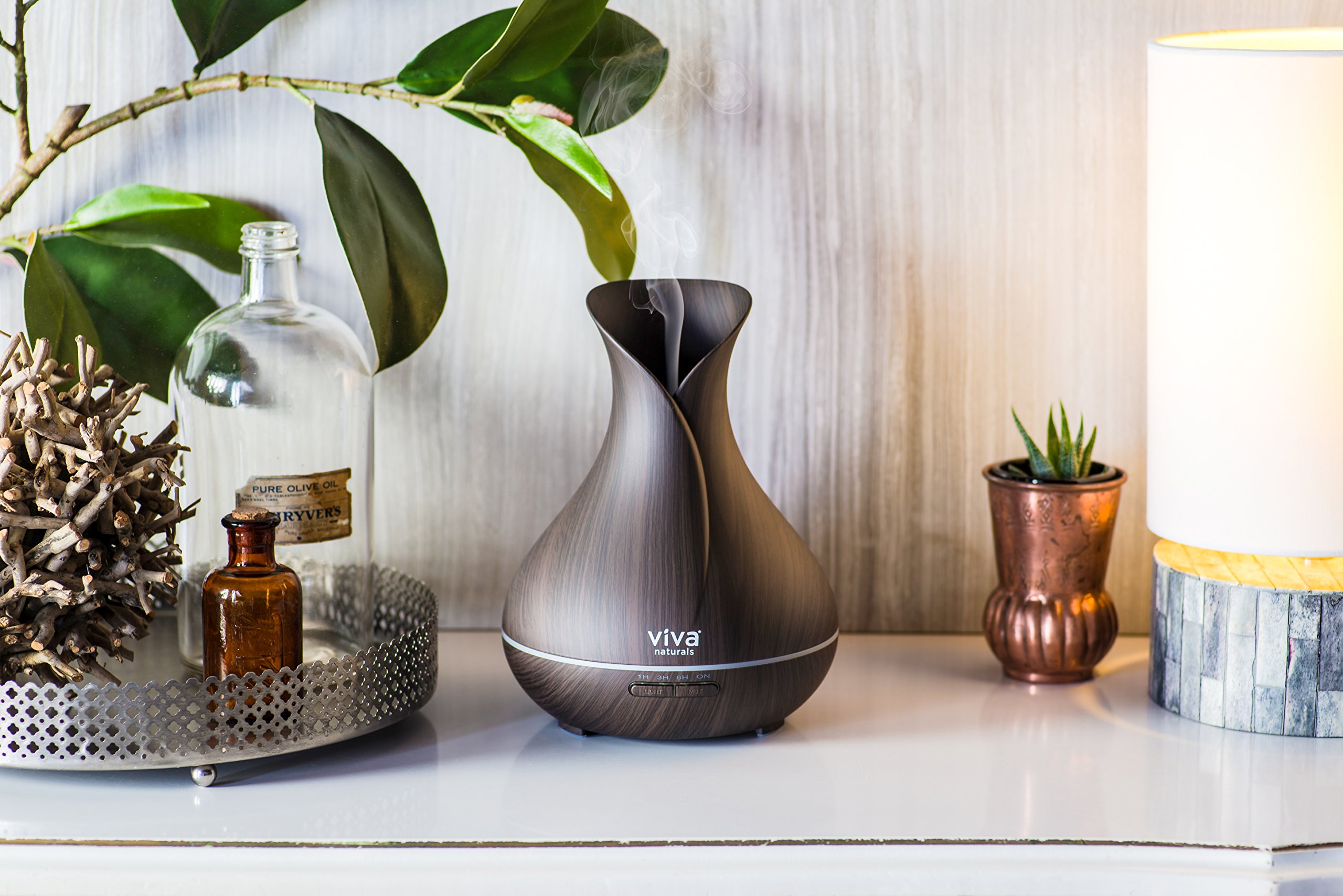 Mua Viva Naturals Aromatherapy Essential Oil Diffuser Large 400ml Tank, Vibrant Changeable LED