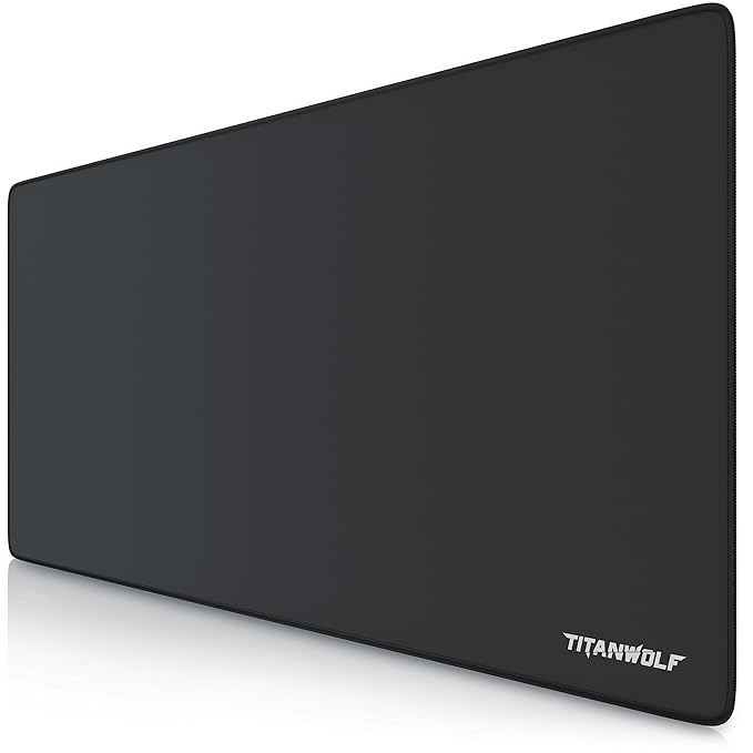 CSL - XXL Speed Gaming Mauspad Titanwolf | 900 x 400mm | XXL Mousepad | Tischunterlage Large Size | Perfekte Präzision und Ge