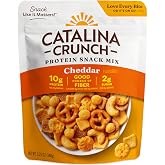 Catalina Crunch Protein Snack Mix, Cheddar, 5.25 oz Bag (Pack of 1) | with Cheese Crisps, 10g Protein, 2g Sugar per Serving, Good Source of Fiber, Gluten Free, Packaging May Vary