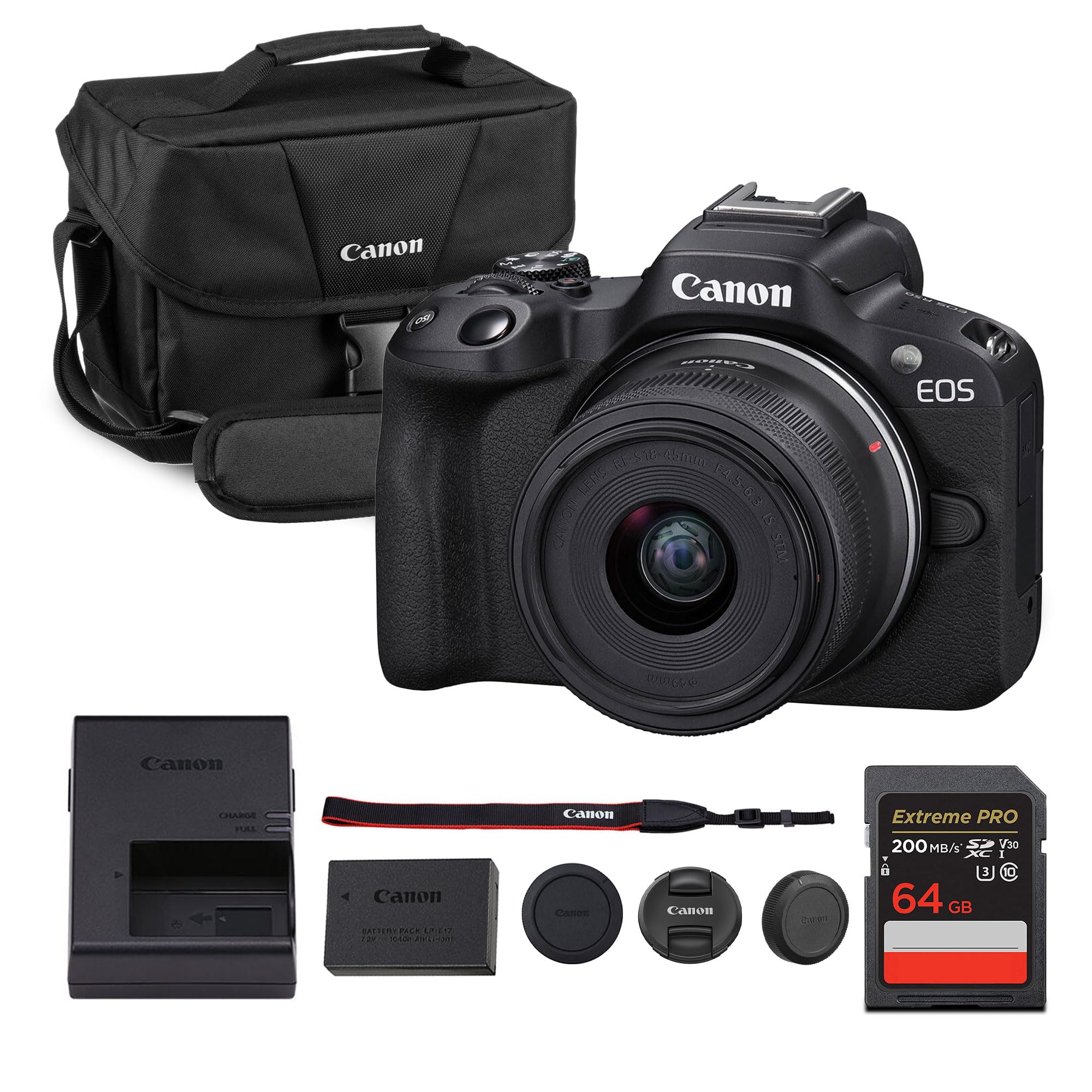 Canon EOS R50 Mirrorless Camera Kit – APS-C RF