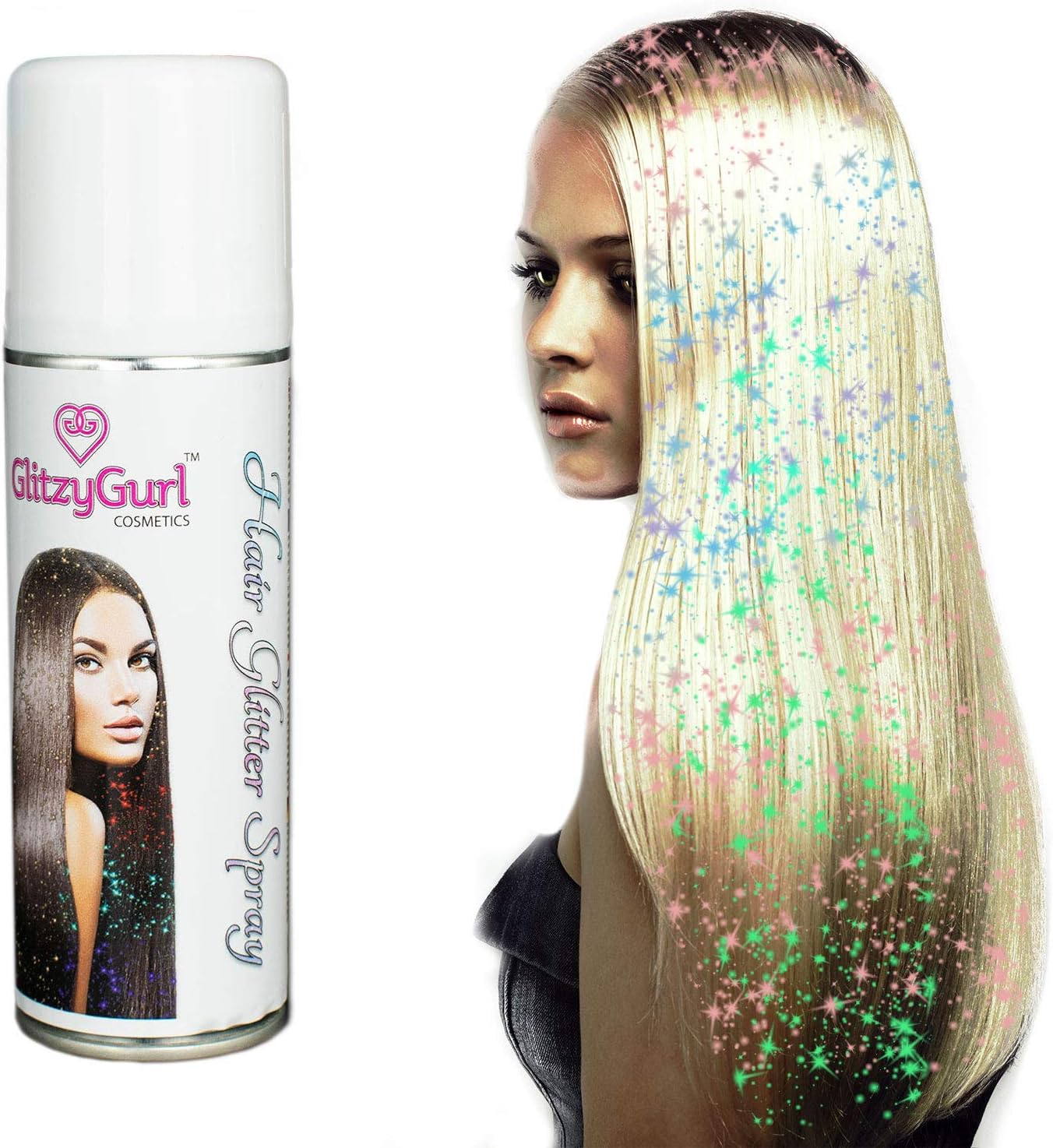 Hair Glitter Spray 125ml Loose (Rainbow Mix)